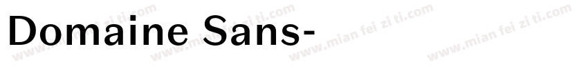 Domaine Sans字体转换